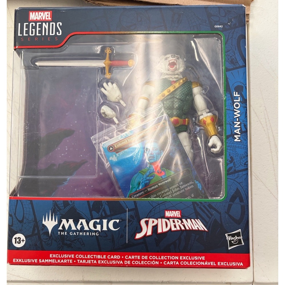 Marvel Legends Magic The Gathering MAN-WOLF Figure w/Collector Card NEW Sealed